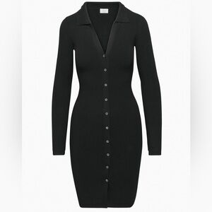 Wilfred Black Long Sleeve Knit Dress